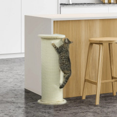 Ansamblu de joacă pentru pisici 85 cm | crem alb