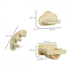 Ansamblu de joacă pentru pisici de până la 5 kg | bej č.2