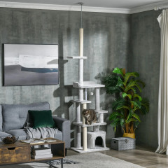 Ansamblu de joacă pentru pisici 225 - 255 cm | gri deschis č.1