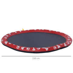 Piscină pentru câini 150 cm | roșu č.2