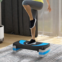 Stepper aerobic cu capacitate de încărcare de până la 150 kg 80 x 31 x 10-20 cm | albastru č.1