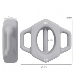 Halteră multifuncțională pentru antrenament de forță 10 kg | gri č.3