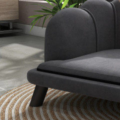 Canapea de lux pentru câini 98,5x60,5x35,5 cm | gri închis č.3