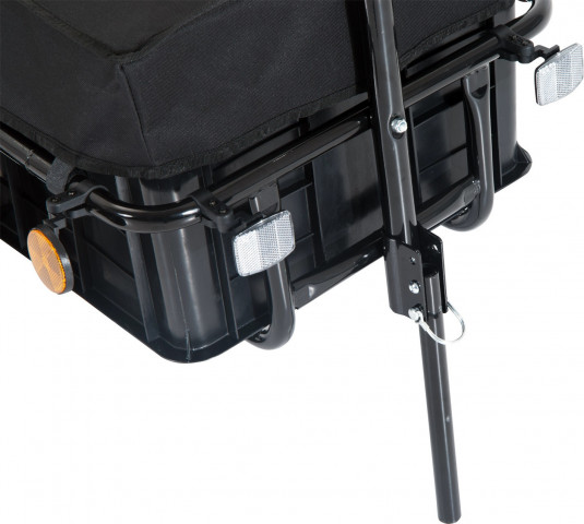 Remorcă pentru bicicletă 144 x 59 x 80 cm | negru č.5