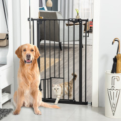Barieră de protecție pentru câini 74-80x104,1 cm | negru č.1