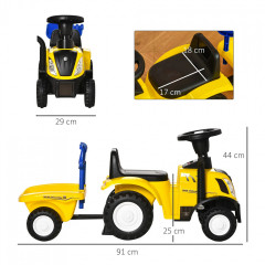 Tractor pentru copii | galben č.2