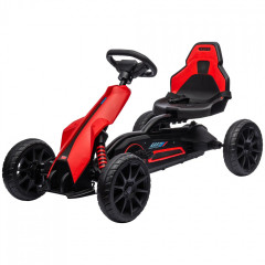 Motocart cu pedale pentru copii 100 x 58 x 58,5 cm | roșu č.3