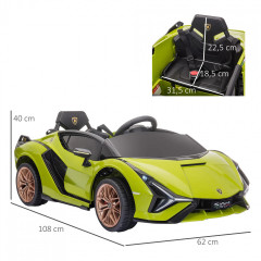 Mașină pentru copii, cu telecomandă 108 x 62 x 40 cm | verde č.2
