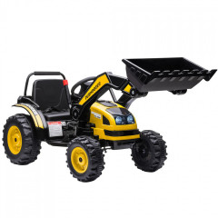 Tractor electric pentru copii, cu lopată | galben č.1