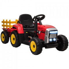 Tractor electric pentru copii, cu telecomandă | roșu č.1