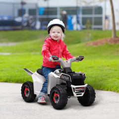 ATV electric mini pentru copii 70x41,5x48,5 cm | alb č.1