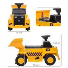 Excavator electric pentru copii, cu far | galben č.2