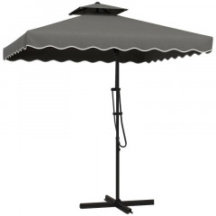 Umbrelă de balcon cu protecție UV 243x243 cm | gri închis č.2