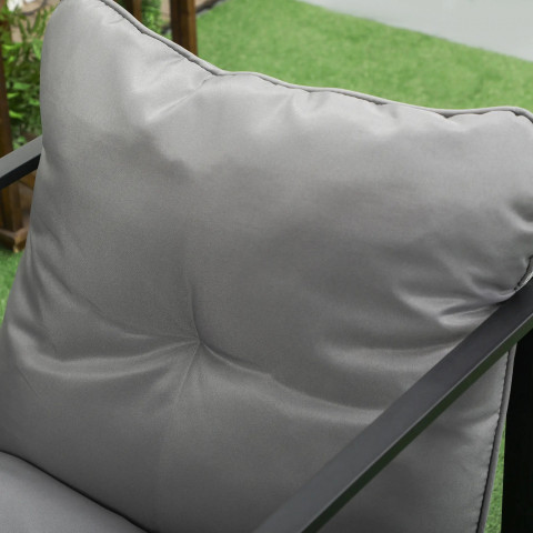 Set mobilier de grădină | negru+gri č.4