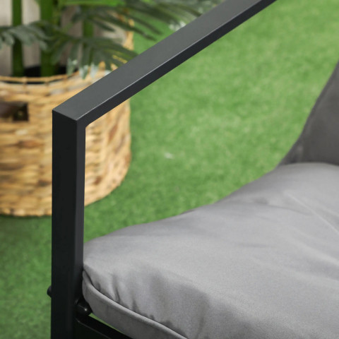 Set mobilier de grădină | negru+gri č.5