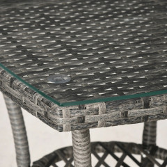 Mobilier de balcon pentru 2 persoane | gri închis č.2
