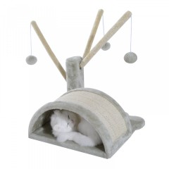 Ansamblu de joacă pentru pisici 40x38x38 cm | gri