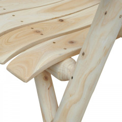 Scaun de grădină cu spătar înalt 83 x 68 x 101 cm | culoare naturală č.3