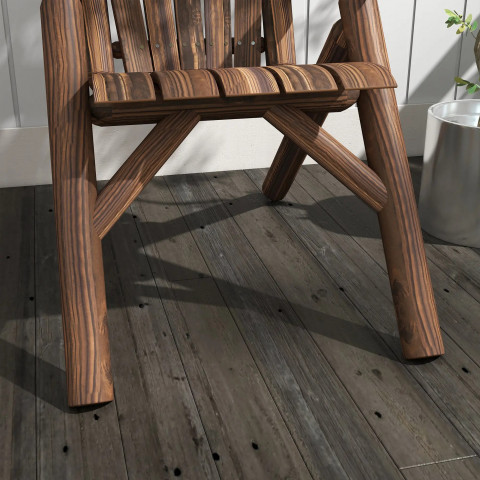 Scaun de grădină cu spătar înalt 83 x 68 x 101 cm | maro č.5