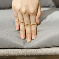 Scaun de grădină cu perne 2 bucăți 57 x 60 x 71 cm | bej č.3