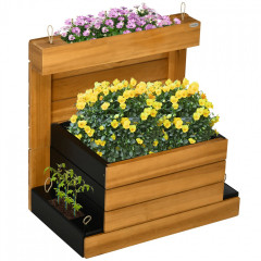 Jardinieră pentru flori cu sistem de autoirigare 79,5 x 49,5 x 80 cm | maro č.3
