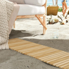 Podea exterioară din lemn 120 cm | culoare naturală Podea exterioară din lemn 120 cm | culoare naturală