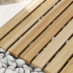 Podea exterioară din lemn 120 cm | culoare naturală č.2