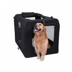 Přepravní box pro psy XXL 91 x 63 x 63 cm | černý č.3