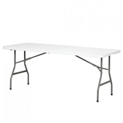 Masă de balcon pliabilă pentru 6 persoane 180x75x73 cm | alb č.3