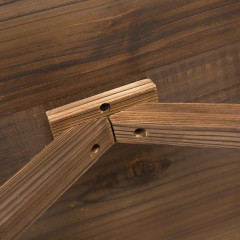 Masă de grădină din lemn masiv 113 x 60 x 65 cm | culoare naturală č.3