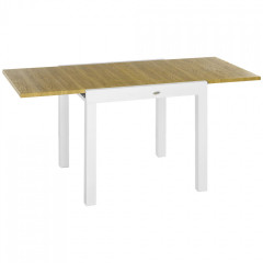 Masă pliabilă pentru grădină 80/160 x 80 x 75 cm | alb č.1