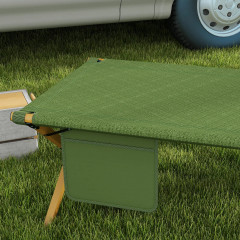 Șezlong de grădină pliabil 196x64x45cm | verde închis č.2