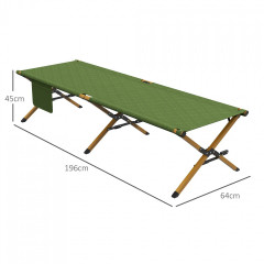 Șezlong de grădină pliabil 196x64x45cm | verde închis č.3