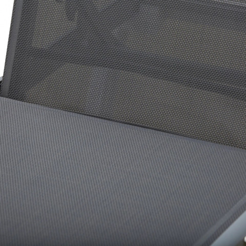 Șezlong de grădină, din aluminiu 170 x 67,5 x 95 cm | gri + alb č.3