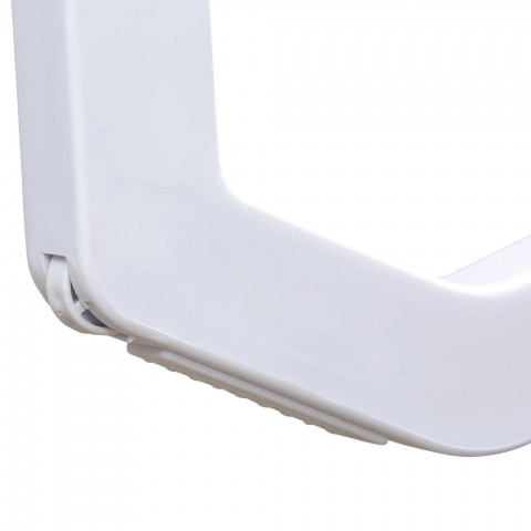 Șezlong de grădină, din aluminiu 170 x 67,5 x 95 cm | gri + alb č.8