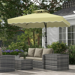 Umbrelă de balcon cu protecție UV 243x243 cm | bej č.1