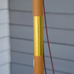 Umbrelă din bambus Ø 300 cm | kaki č.3