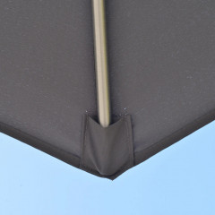 Umbrelă de soare cu 8 spițe 2,7 m | gri închis č.3