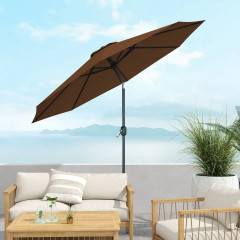 Umbrelă de soare cu manivelă Ø2,95 x 2,5 m | maro č.1