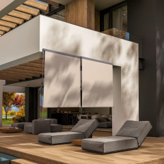 Marchiză verticală pentru balcon 160x250 cm | alb crem č.1