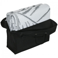 Covor exterior cu două fețe 182x274cm| gri+alb č.3