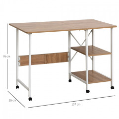 Birou mobil 107x55x76 cm | culoare naturală č.3