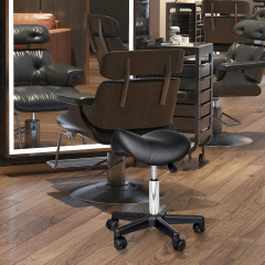 Taburet pe roți 35 x 38 x 43-55 cm | negru č.2