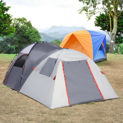Cort de camping pentru 5 persoane 490 x 250 x 185 cm | gri č.1