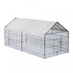 Padoc metalic pentru iepuri, cobai și alte rozătoare 220 x 103 x 103 cm | negru č.1