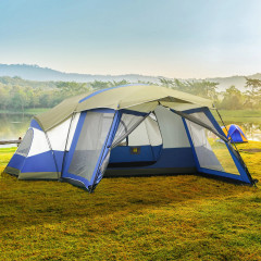 Cort de camping pentru 6-8 persoane 518x487x237 cm | albastru č.1