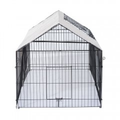 Padoc metalic pentru iepuri, cobai și alte rozătoare 220 x 103 x 103 cm | negru č.2
