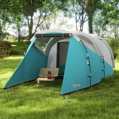 Cort de camping pentru 5 persoane | albastru č.1