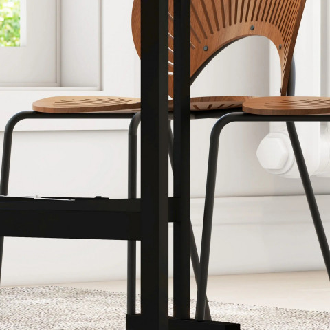 Masă de bucătărie cu roți 120x80x73 cm | gri č.3