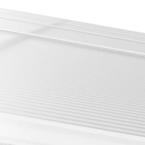 Pergolă de grădină din aluminiu, cu acoperiș din policarbonat, 3 x 5,5 m | albă č.6